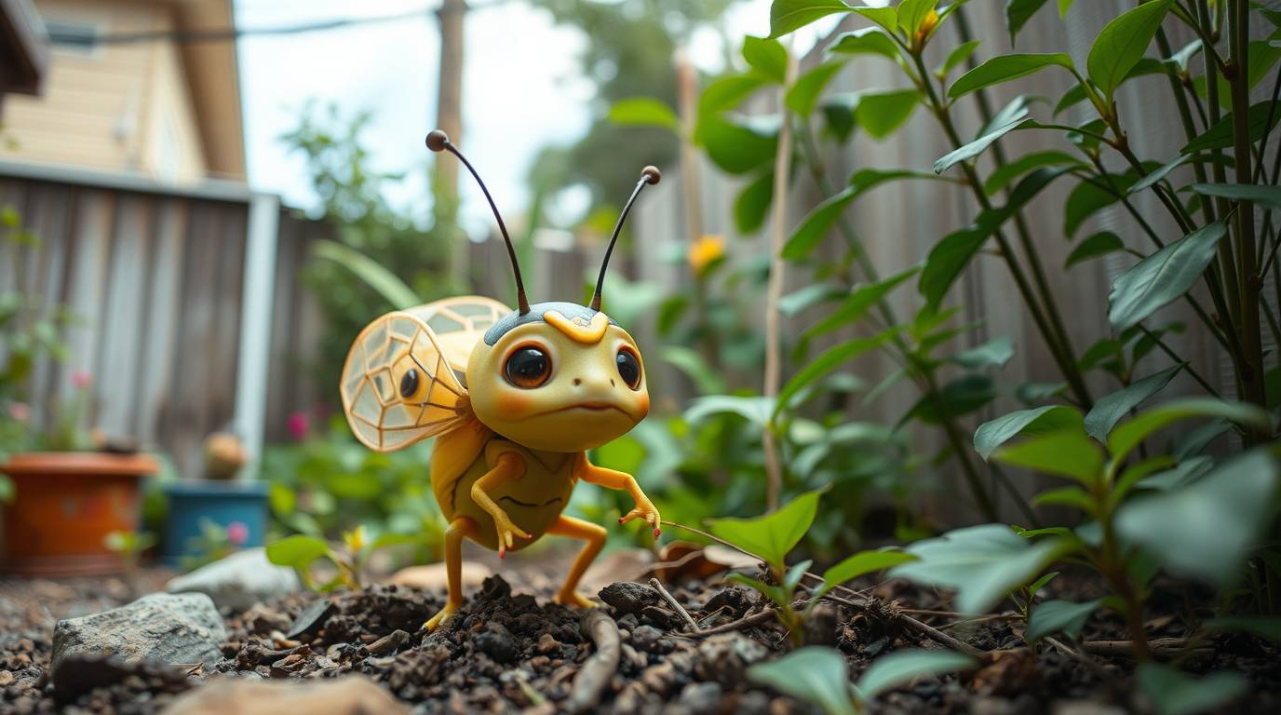 Capturing the magic of a backyard jungle through the lens of candid street photography, this series unveils an adorable, bug-