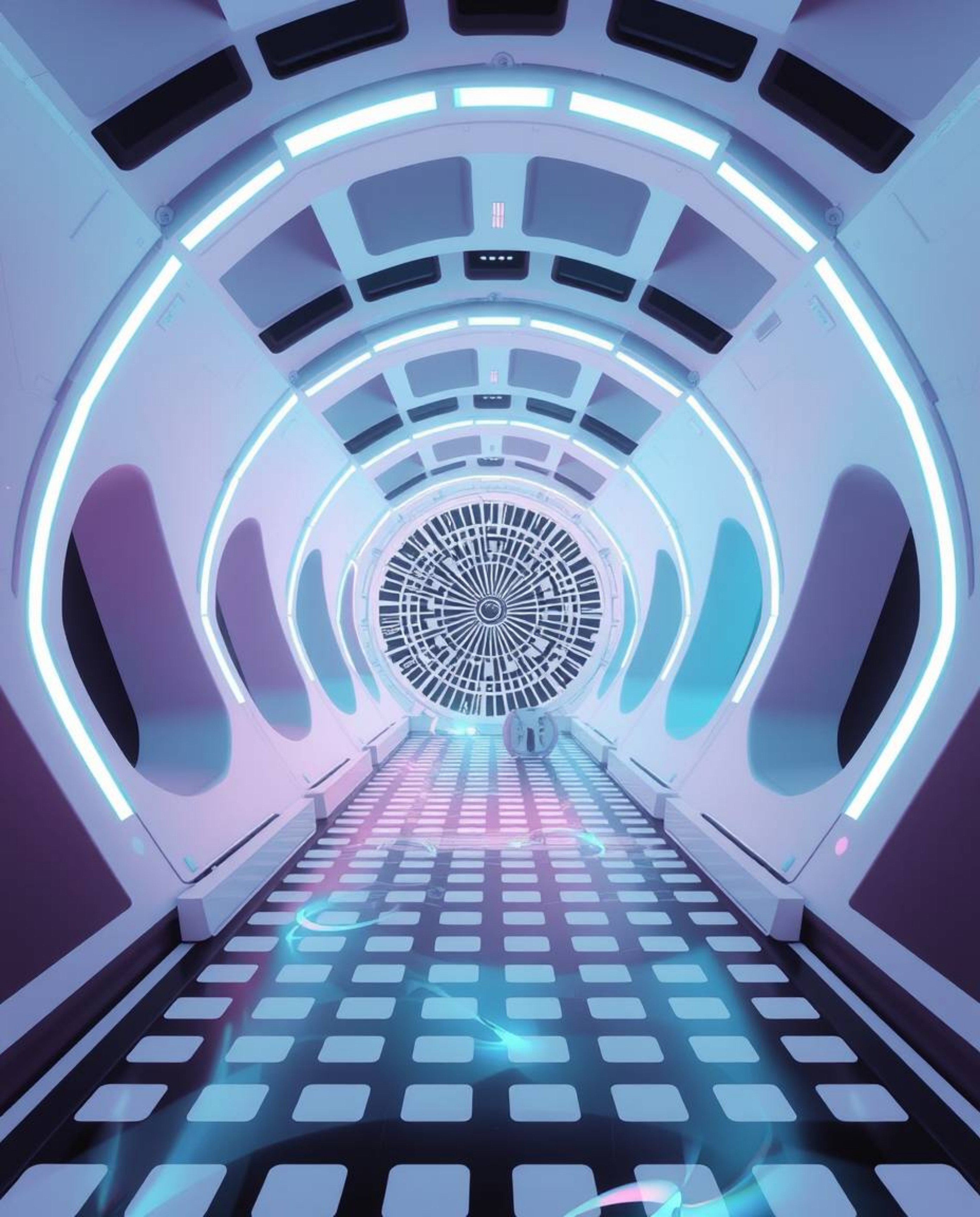 Explore captivating digital art featuring soft pastel colors blended with a futuristic sci-fi style, alongside mesmerizing bl