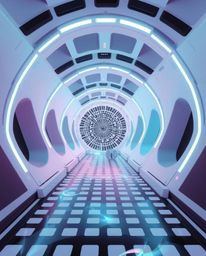 Explore captivating digital art featuring soft pastel colors blended with a futuristic sci-fi style, alongside mesmerizing bl