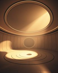 Experience a captivating blend of Bauhaus style and futuristic aesthetics. This image showcases a minimalist geometric patter