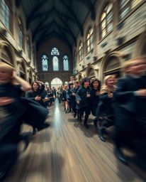 Capture the magic of a vibrant school filled with young wizards through dynamic motion and long exposure photography. Explore