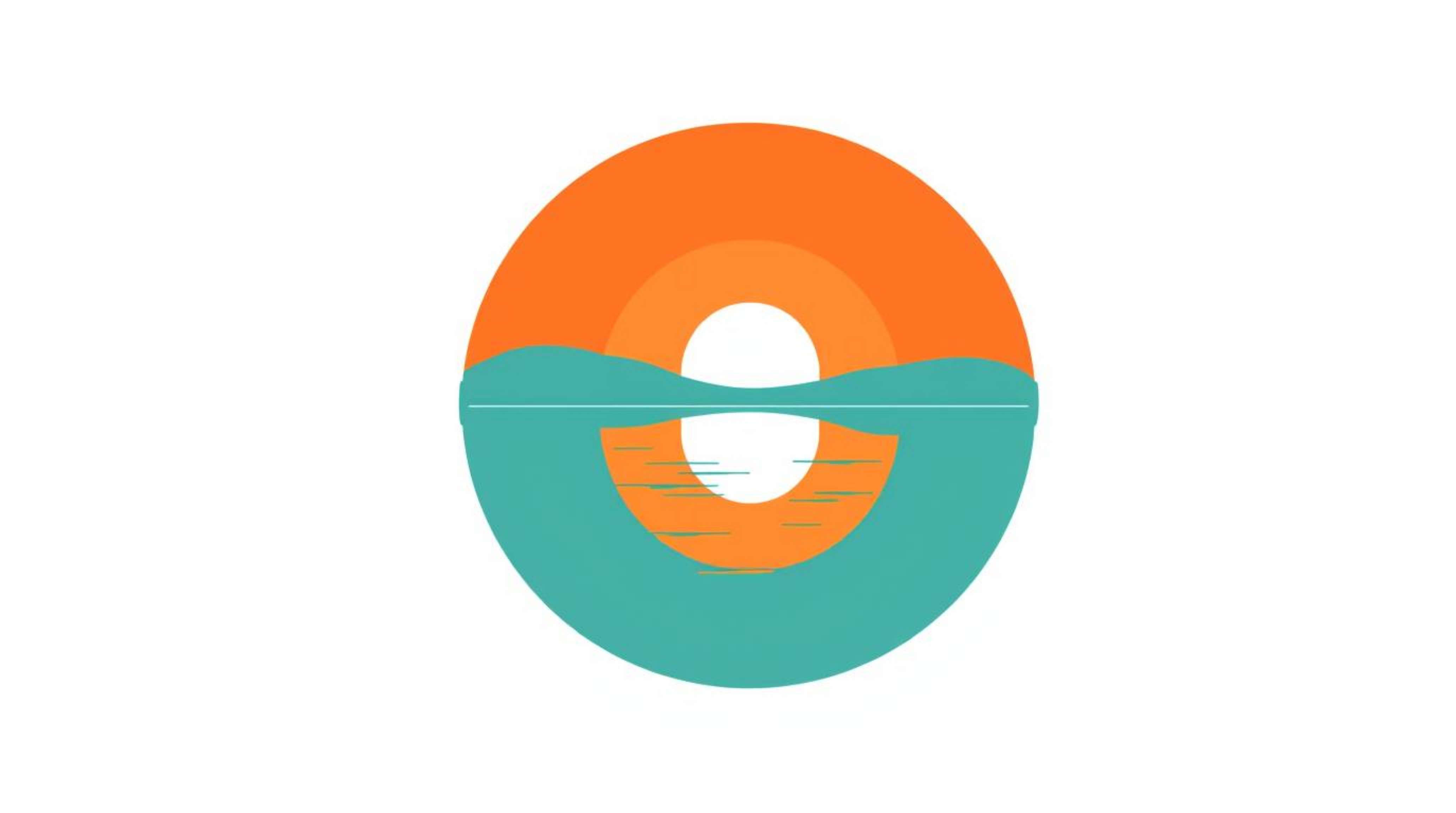 Inspired by the warm hues of terracotta and the cool tones of teal, this logo design features geometric shapes and clean line