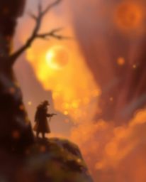 Explore stunning visual concepts featuring blurred bokeh effects, complementary epic colors, and dynamic digital sketches.  F