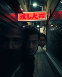 A dynamic, high-resolution stock photo captures the unsettling feeling of being watched.  Eyes peer from the deep shadows of 
