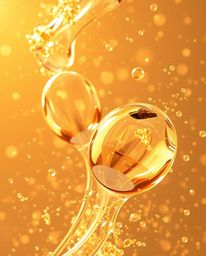This high-resolution stock photo showcases glassy, fluid 3D shapes gracefully in motion, enveloped by a mesmerizing array of 