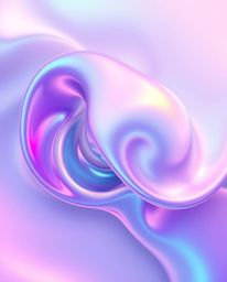 Experience a mesmerizing 3D illustration where fluid shapes seamlessly morph into each other in an endless loop, adorned with