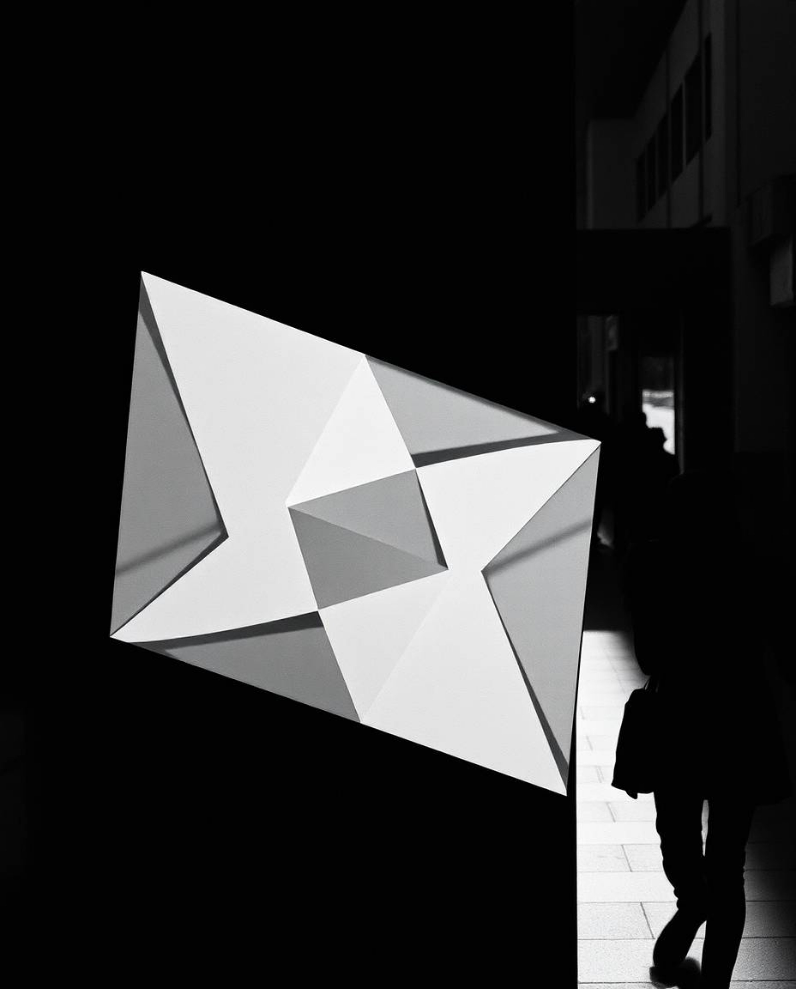 Discover captivating monochrome street photography with a dramatic cinematic style.  This collection features striking 3D geo