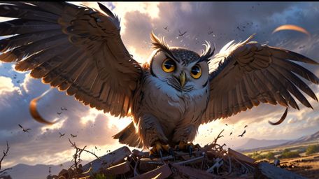 In a wonderfully inventive scene, crafted with the heartwarming charm of Pixar and the artistic flair of anime, a wise blind 