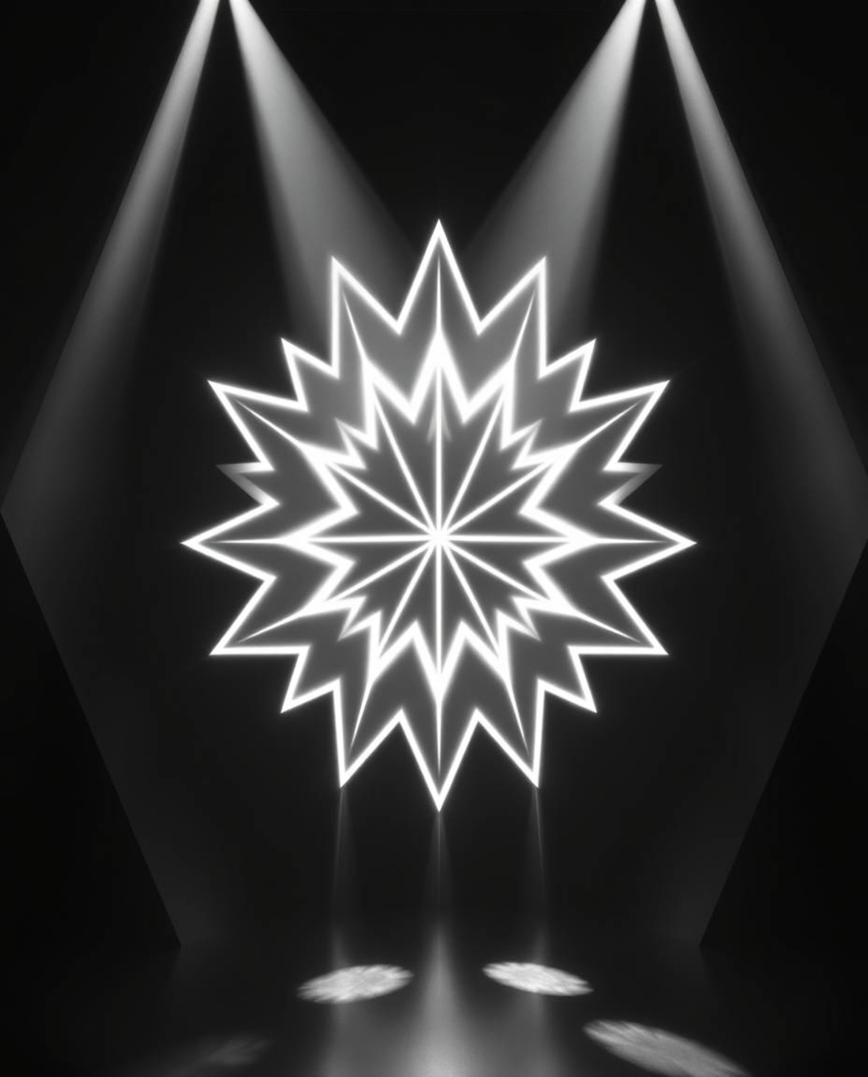 Explore stunning black and white fine art photography featuring unusual volumetric lighting and geometric optical illusions. 