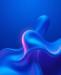 Immerse yourself in a world of futuristic wonder with these captivating 3D fluid shapes.  Glowing edges illuminate against a 