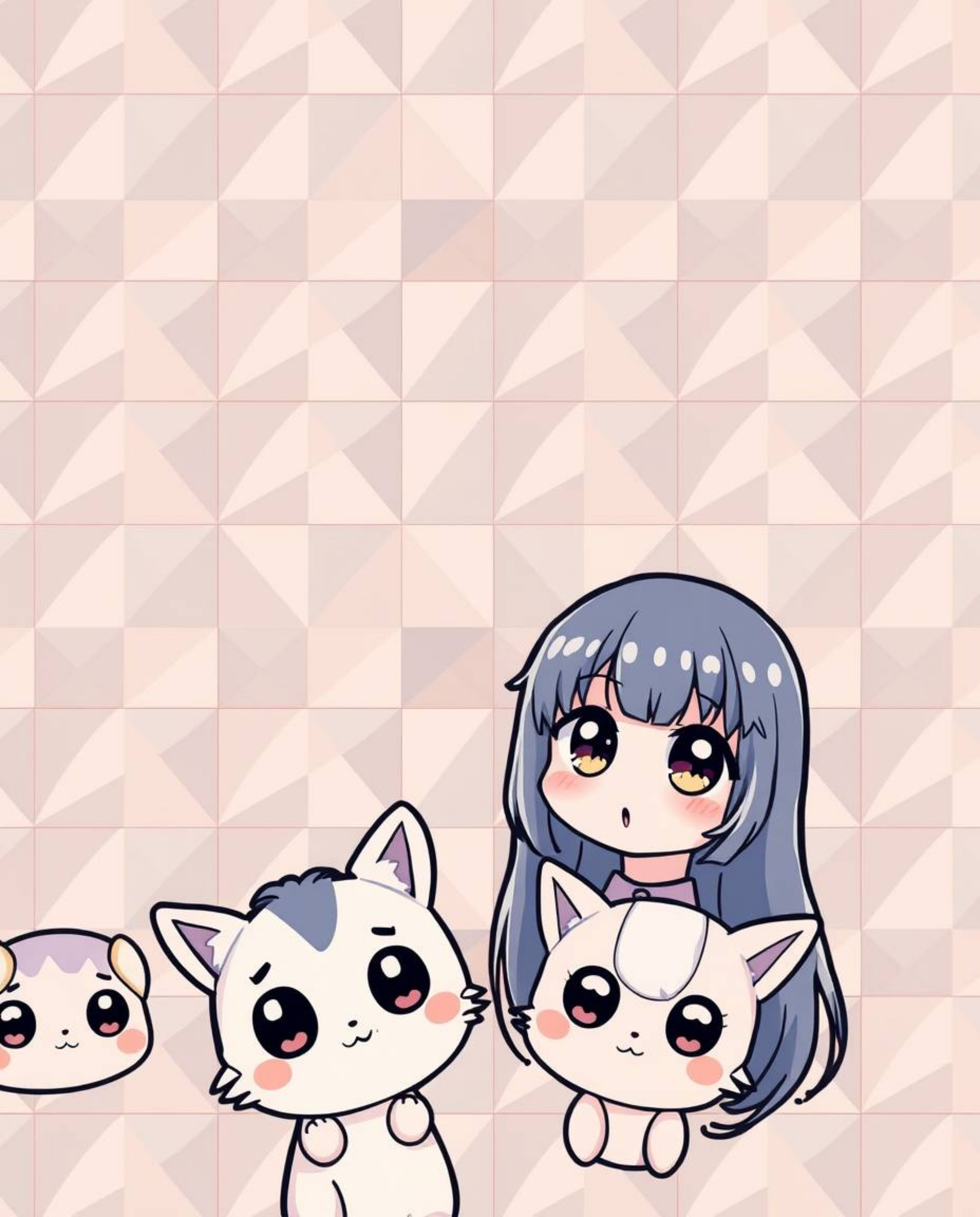 Immerse yourself in a whimsical world blending Isekai anime charm with soft modern design. This collection features geometric