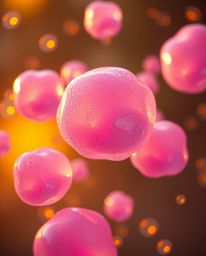 A captivating fine art photograph showcasing floating 3D blobs of vibrant, fluid jelly with synthetic textures, bathed in the