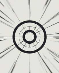 Explore a unique blend of Isekai anime and Bauhaus design with this minimalist geometric pattern. Featuring circles and lines
