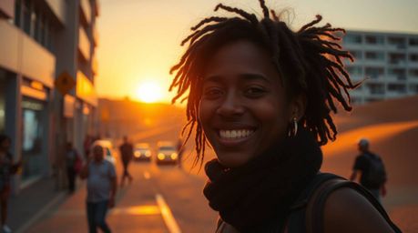 Capture the vibrant energy of a spontaneous moment. This collection showcases bright, candid street photography in an urban s