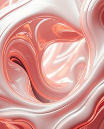 Explore a mesmerizing close-up of futuristic, sci-fi-inspired 3D fluid shapes, rendered with advanced technology. These capti