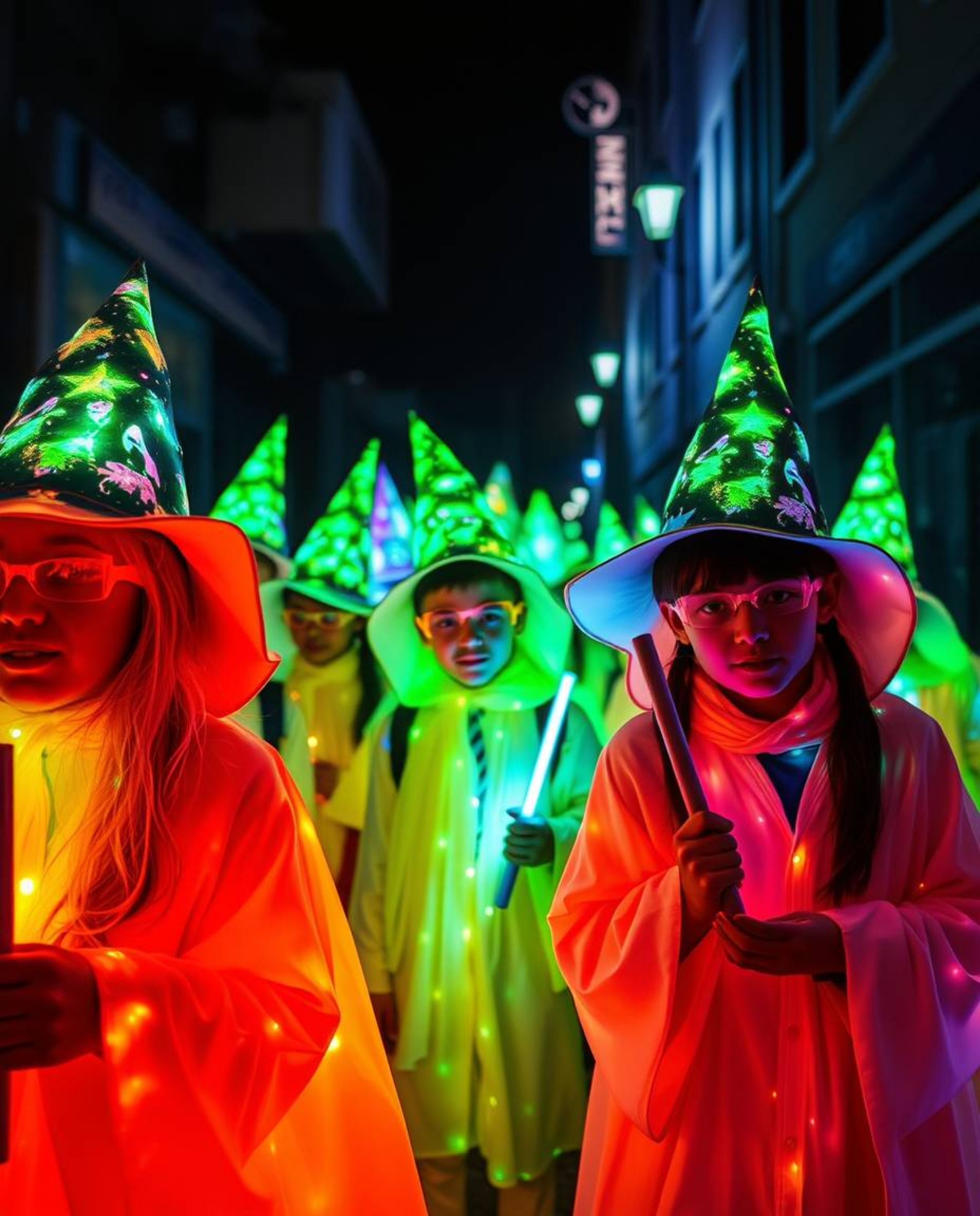 Explore the magical world of candid street photography with this unique series featuring a school filled with young wizards b