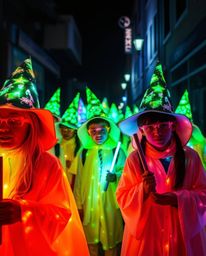 Explore the magical world of candid street photography with this unique series featuring a school filled with young wizards b