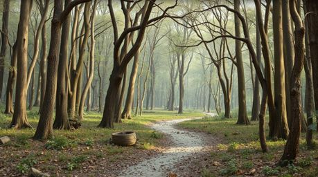 Experience a thrilling chase through a mesmerizing looping forest background rendered in a stunning cast bronze finish.  The 