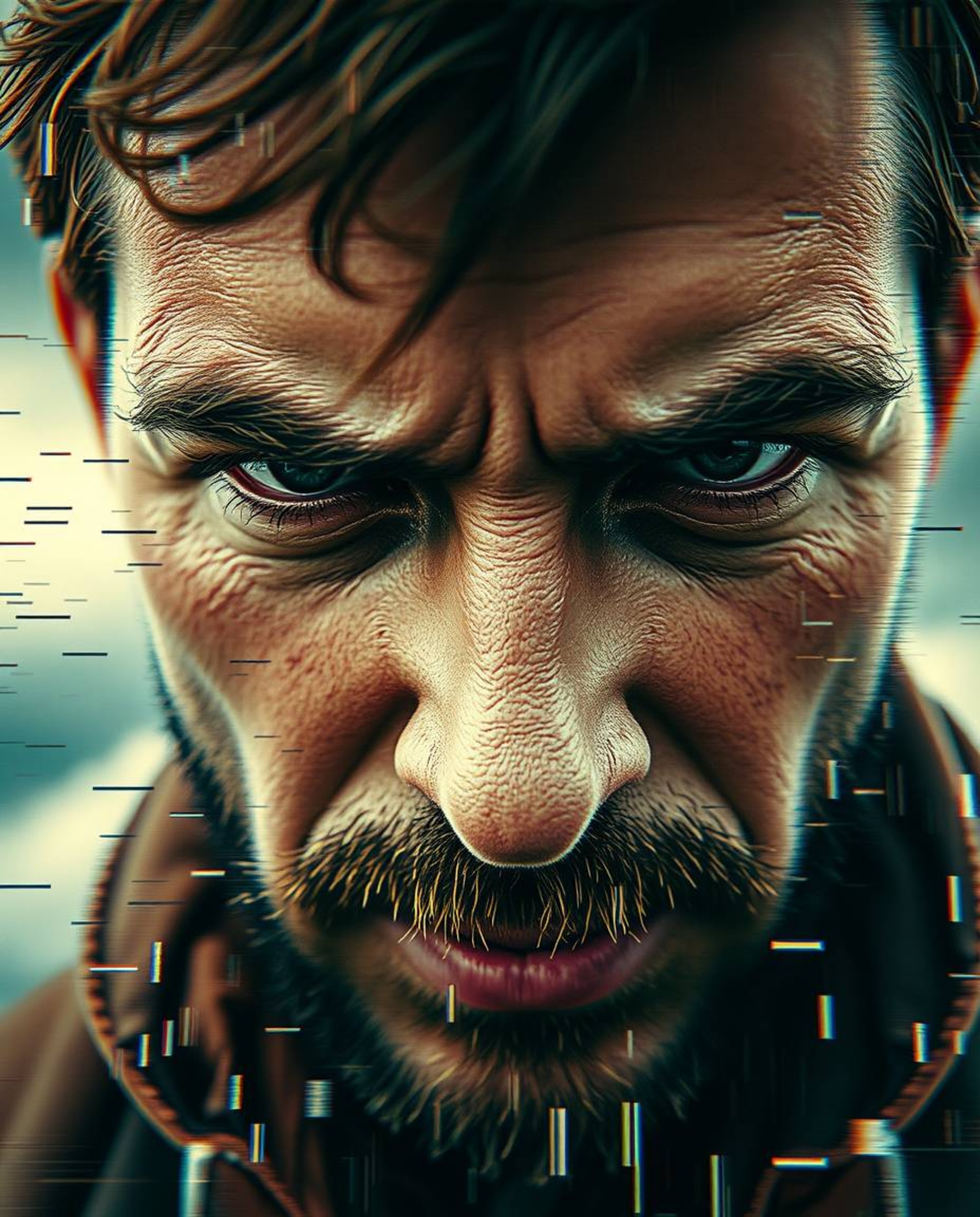 Explore the captivating intersection of extreme macro close-up photography and digital glitch art. This series features pixel