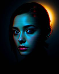 Discover stunning digital glitch art portraits featuring a corrupted data aesthetic.  These pieces utilize a pixelated style 