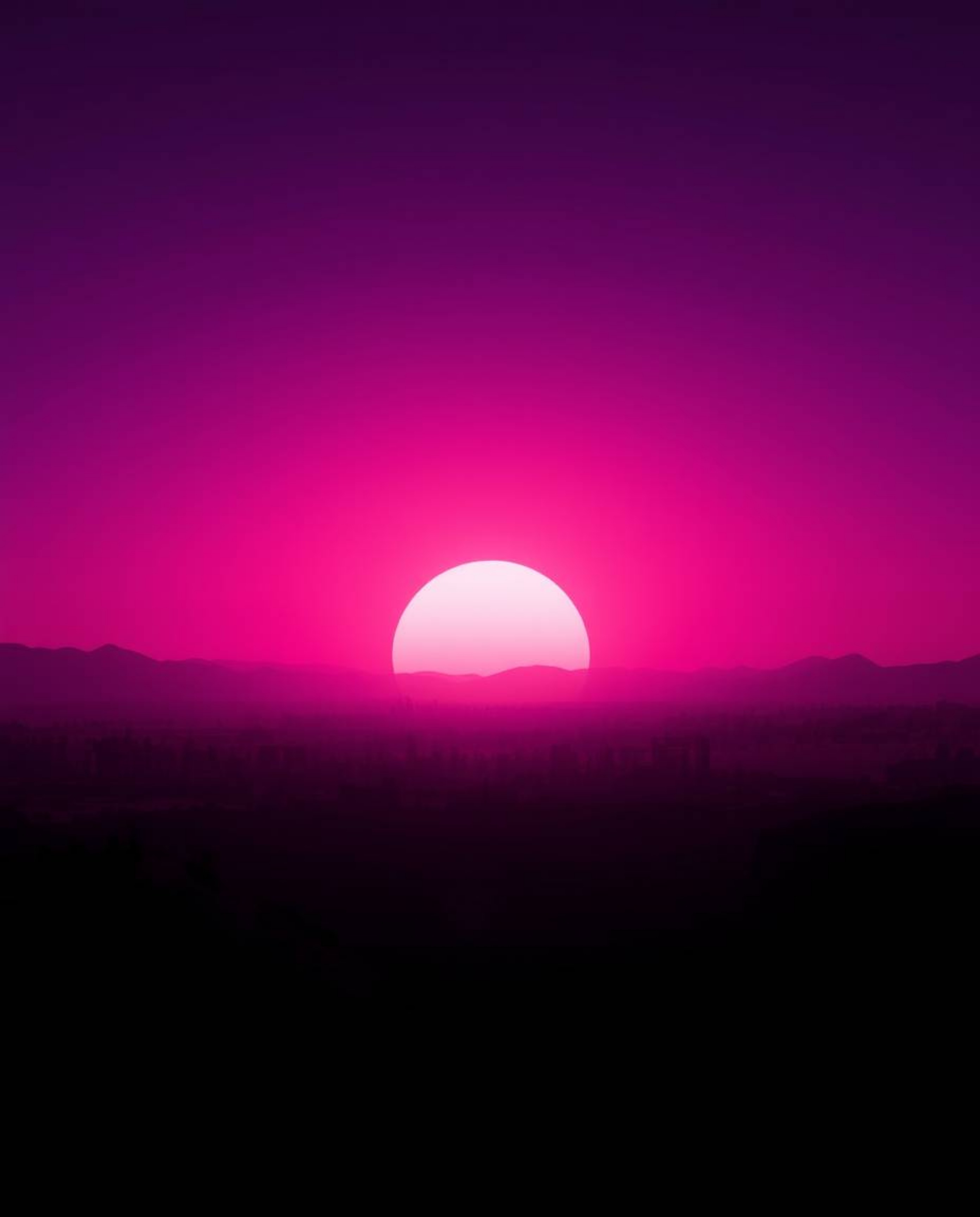 Witness a breathtaking sunrise painting the sky with deep ultraviolet hues over a war-torn landscape.  The scene is rendered 