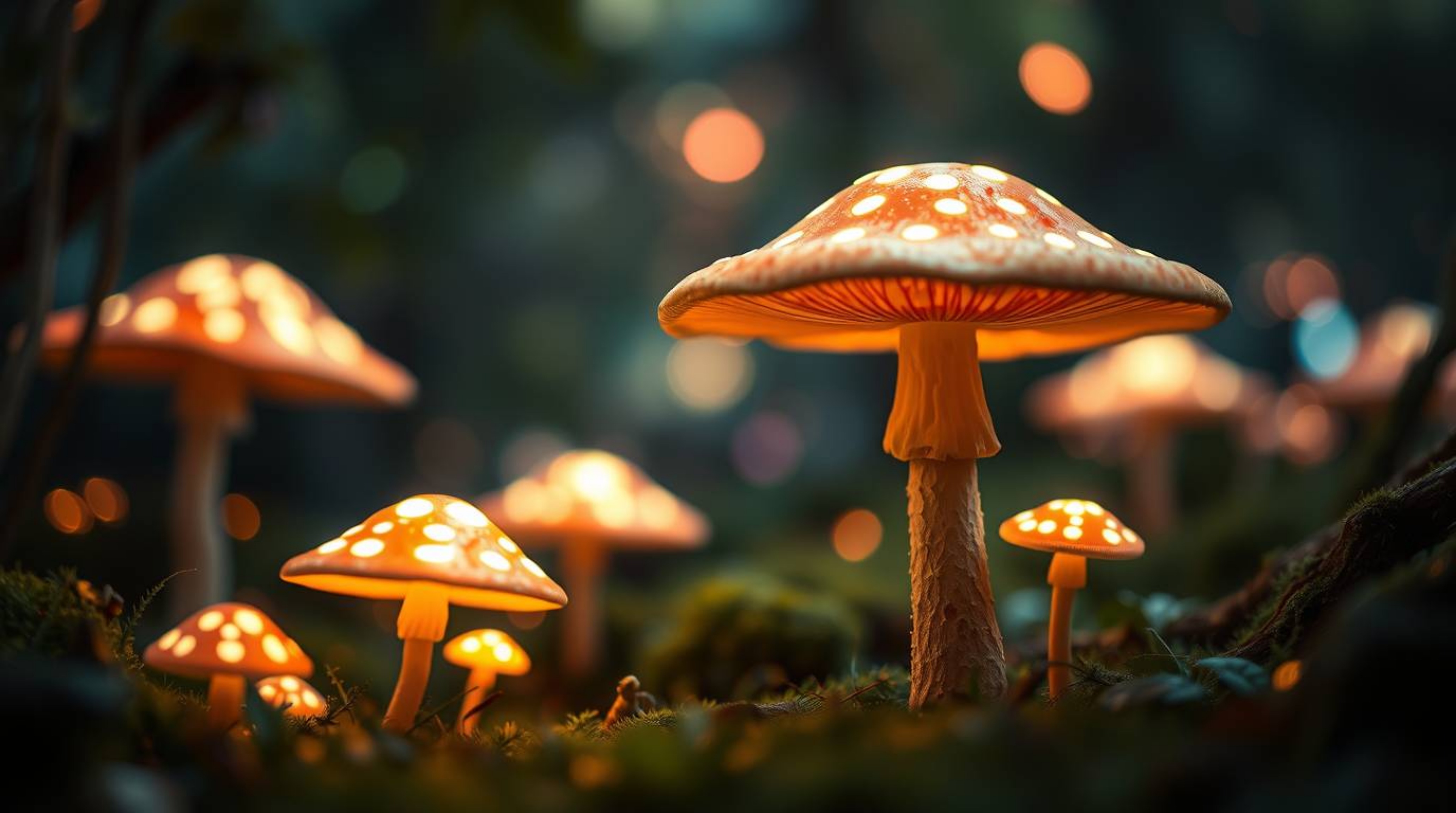 Discover a captivating blend of vintage charm and futuristic technology in this stunning image. A vintage enchanted forest c