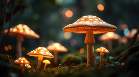 Discover a captivating blend of vintage charm and futuristic technology in this stunning image.  A vintage enchanted forest c