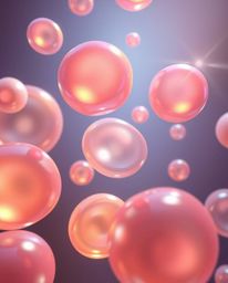 Experience the mesmerizing beauty of 3D rendered translucent, fluid organic blobs gracefully floating in space. This artwork 