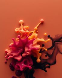 Explore a captivating collection of modern flat designs showcasing eerie macro photographs of ink swirling in water. These im