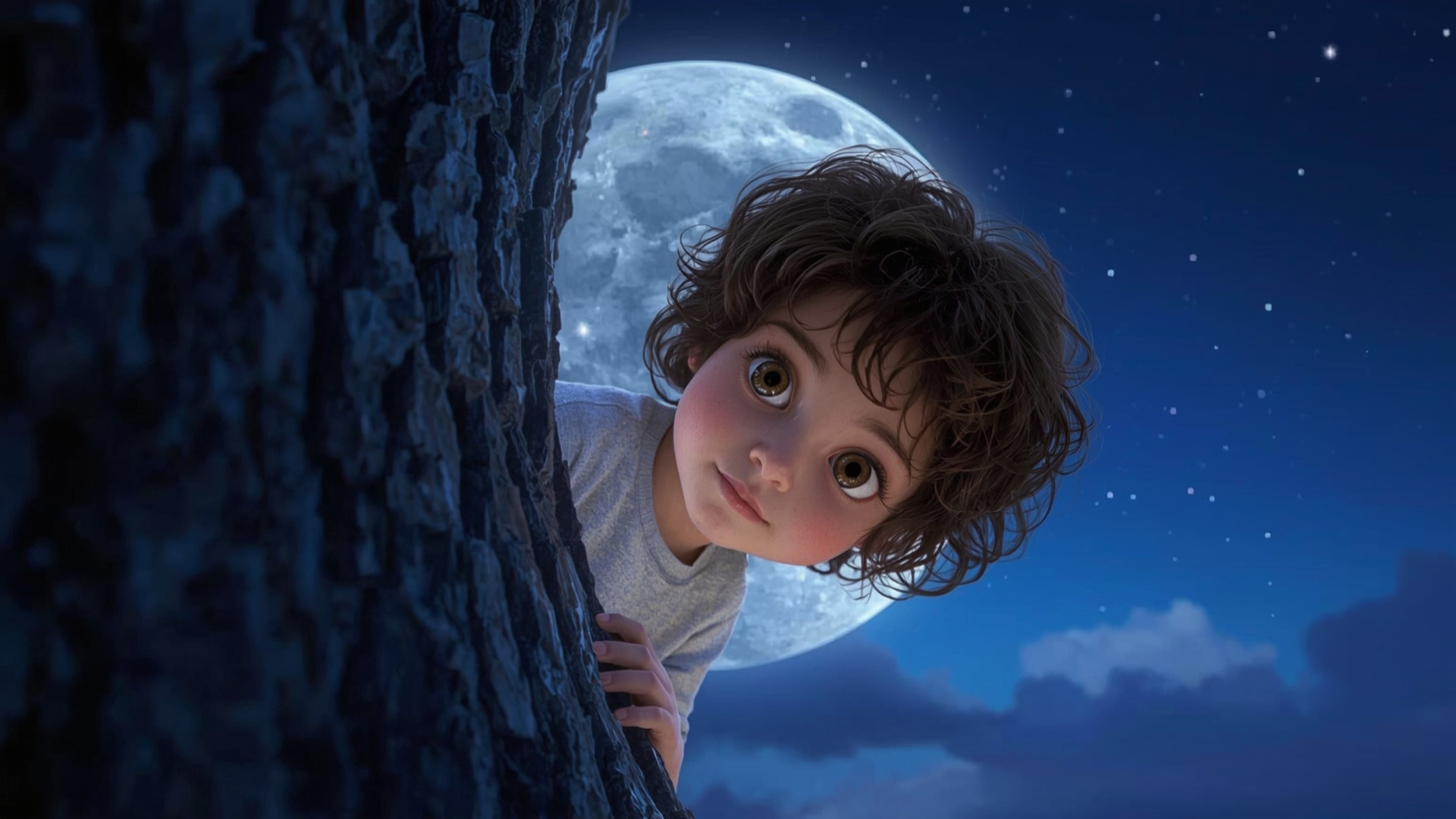 This vibrant and whimsical photograph, in a style reminiscent of Pixar's fantastical storytelling, captures a tender, magical