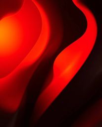 Explore a futuristic art style featuring warm, high-contrast, low-key lighting that accentuates 3D shapes with smooth gradien