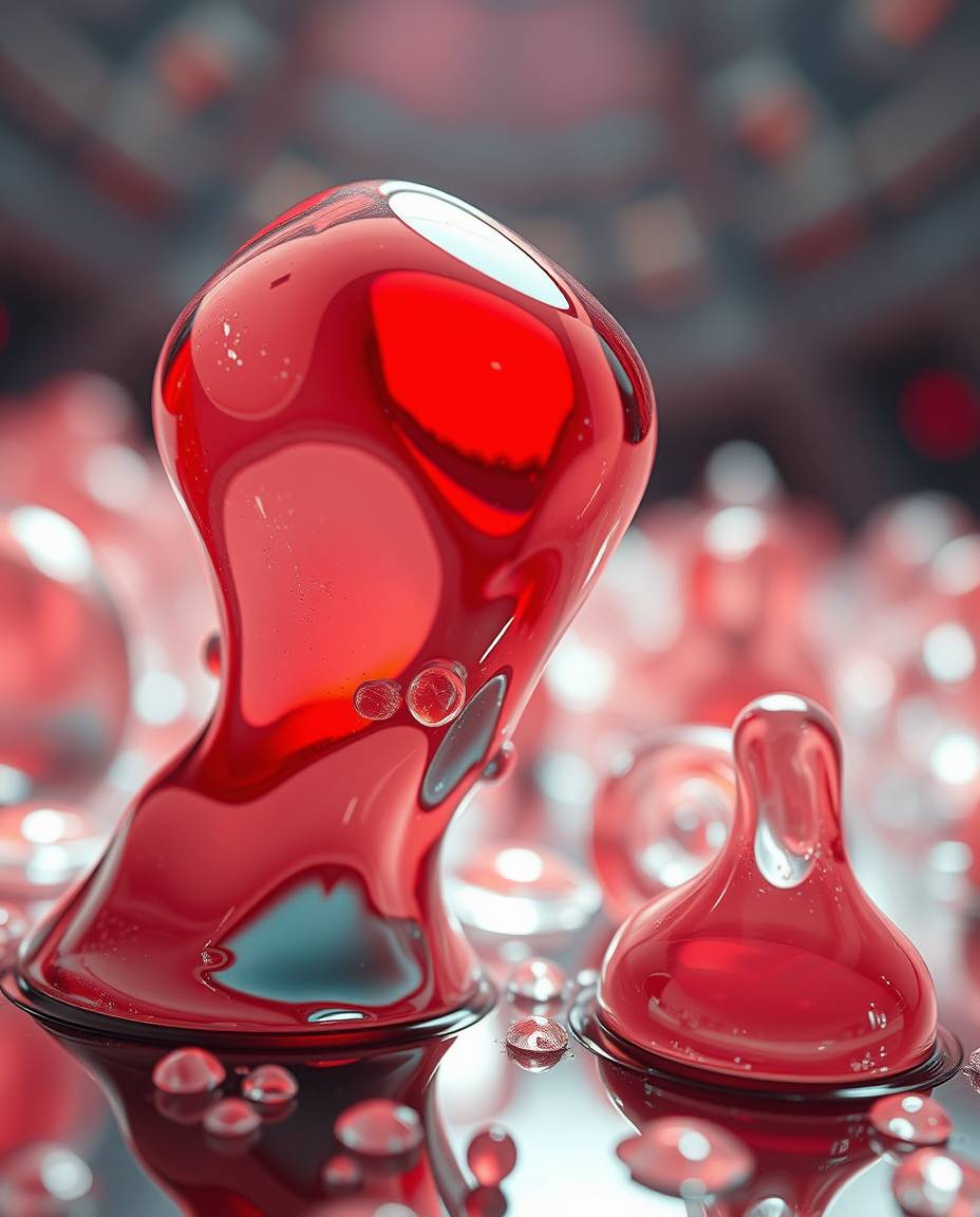 Experience a mesmerizing journey into a surreal sci-fi world with this extreme macro close-up.  The image showcases hyperreal