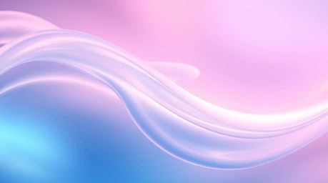 Experience the tranquility of a gentle and soothing bioluminescent fluid abstract wave, adorned with soft pastel colors and a