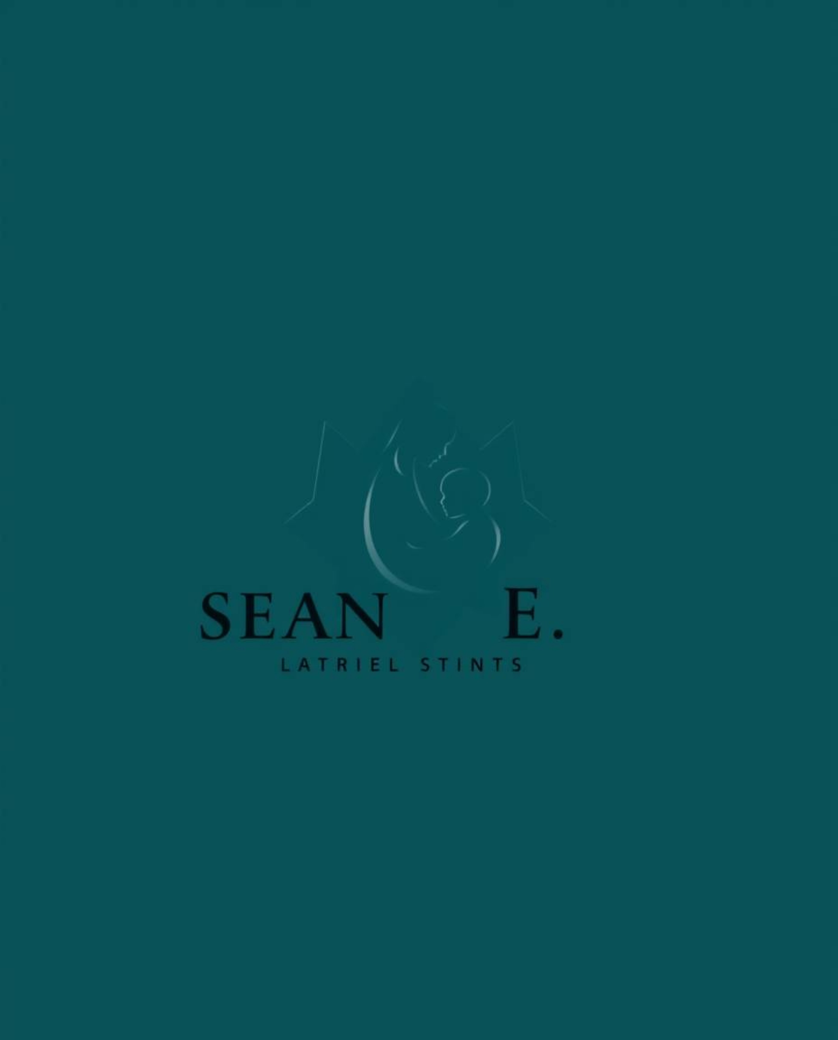 A captivating logo design featuring a sea creature and a child, rendered in rich deep teal with geometric shapes and clean li