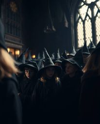Explore a magical school brimming with young wizards through striking high-contrast, low-key photography. Extreme macro close