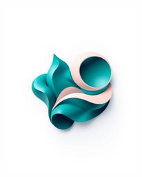 Explore our collection of geometric logo designs featuring abstract liquid forms rendered in stunning 3D. These logos utilize