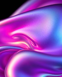 Discover stunning extreme macro photography showcasing iridescent colors and smooth metallic shapes.  These 3D fluid forms fl