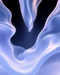 Experience an ethereal spiritual vibe with this captivating 3D illustration. Fluid shapes gracefully morph in an endless loop