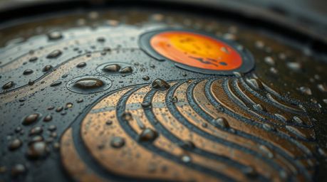 Experience the beauty of a miniature world with these extreme macro close-up shots of a sunset over rice terraces, captured o