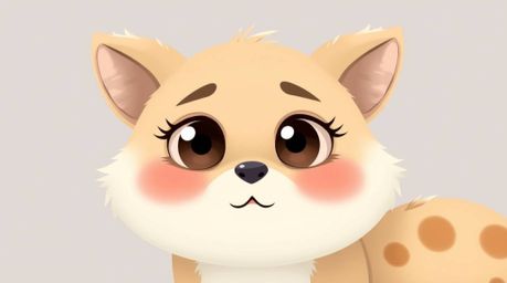 This artwork features a gentle and soothing image of a sarcastic animal sidekick, brought to life with expressive eyes and re