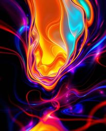 A mesmerizing 3D illustration showcases fluid shapes perpetually morphing in an endless loop, captured from a dynamic low ang