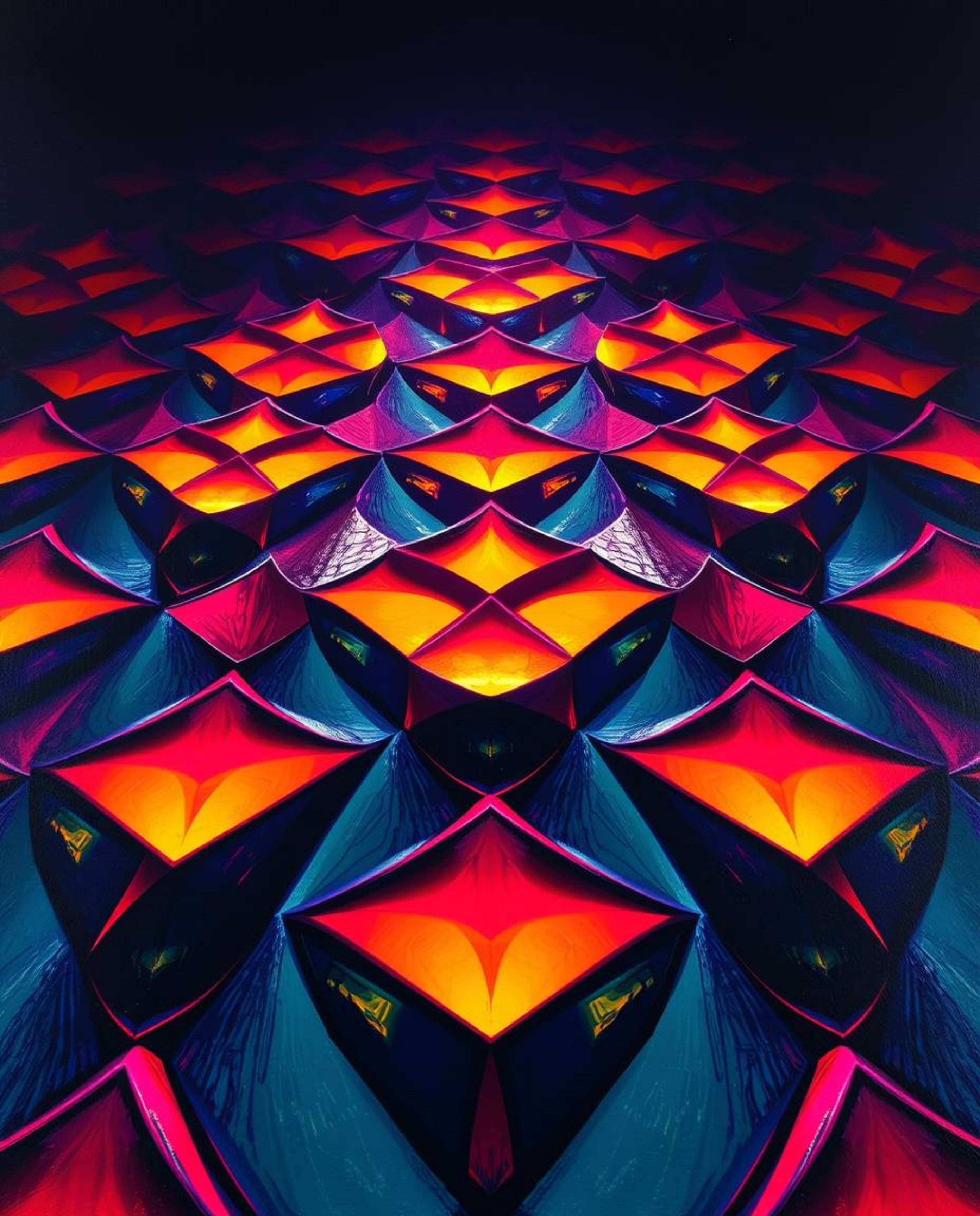 Experience the fusion of classic artistry and modern design with this captivating oil painting. The low-angle perspective and