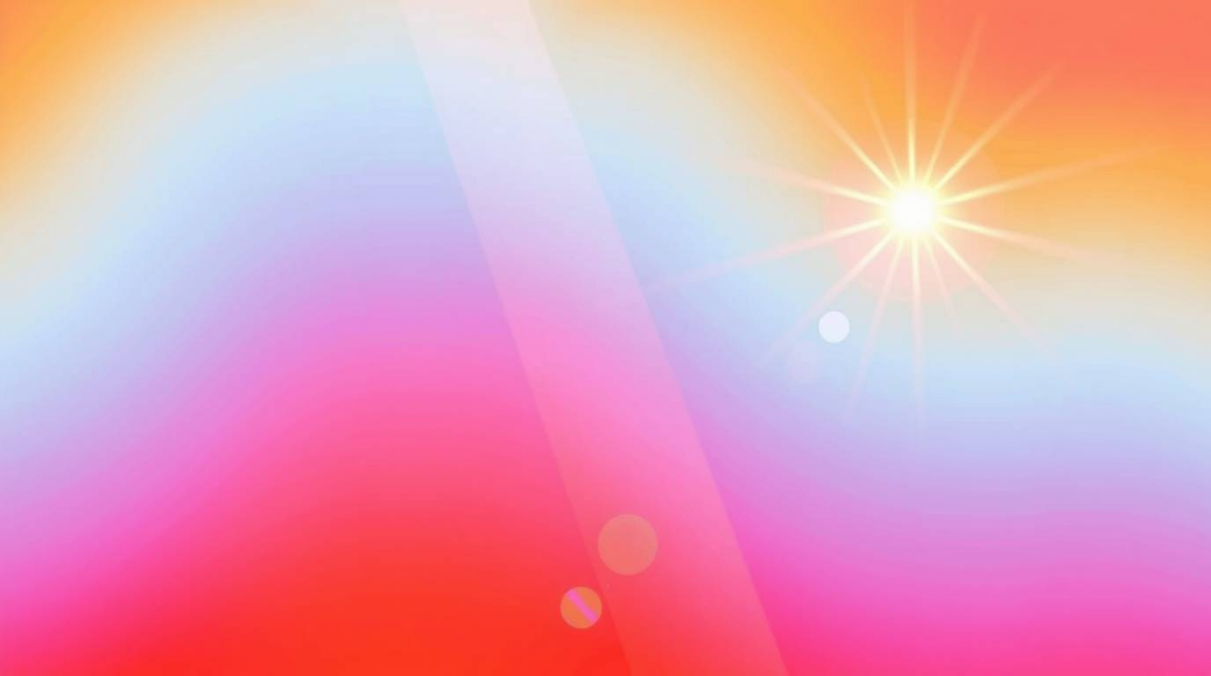 A vibrant, 2D graphic in a modern flat design style showcases a captivating sunset gradient texture.  Soft, dreamy light stre