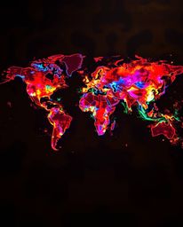A captivating dynamic motion study showcasing bioluminescent colors dancing across a bronze surface, revealing vibrant glows 