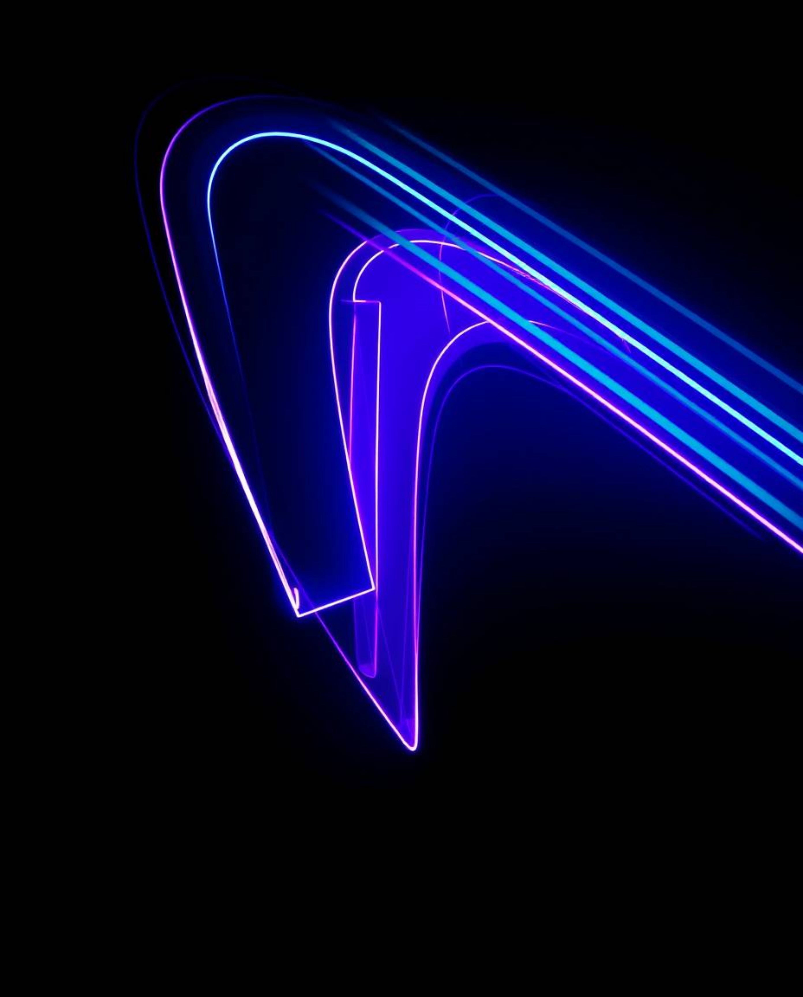 Explore the captivating world of deep ultraviolet hues and creative light art, featuring abstract shapes with mesmerizing gli