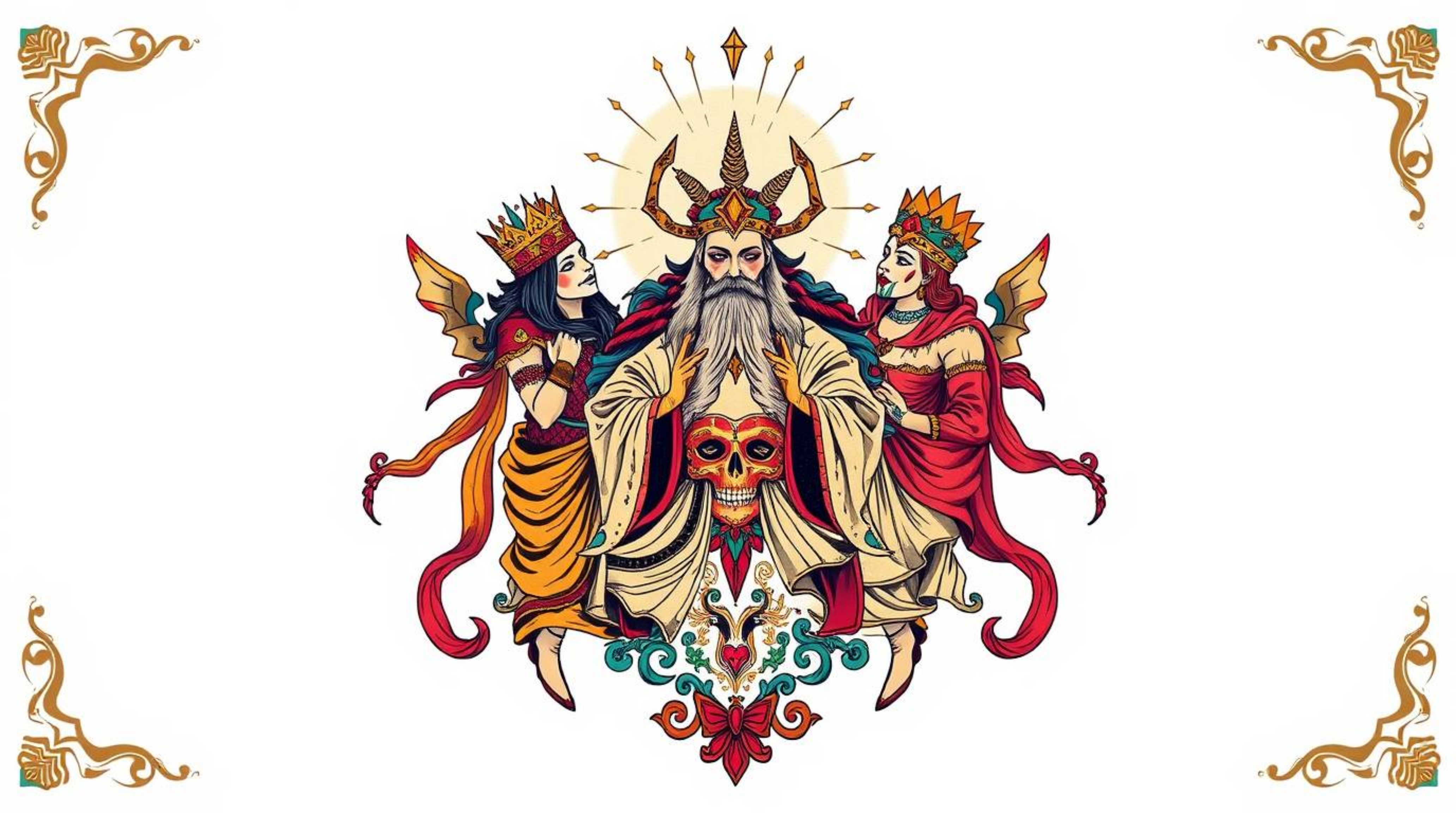 Discover stunning tattoo-style prints featuring a team of misfit heroes.  These designs blend traditional tattoo aesthetics w