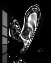 Explore the captivating world of mercury sculptures brought to life with dramatic chiaroscuro lighting. These stunning pieces