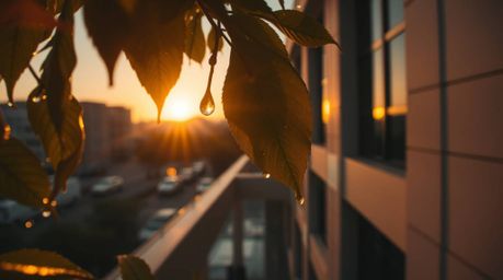 Capture the beauty of architectural details with high-angle perspectives and the warm, golden light of the sunset. This colle