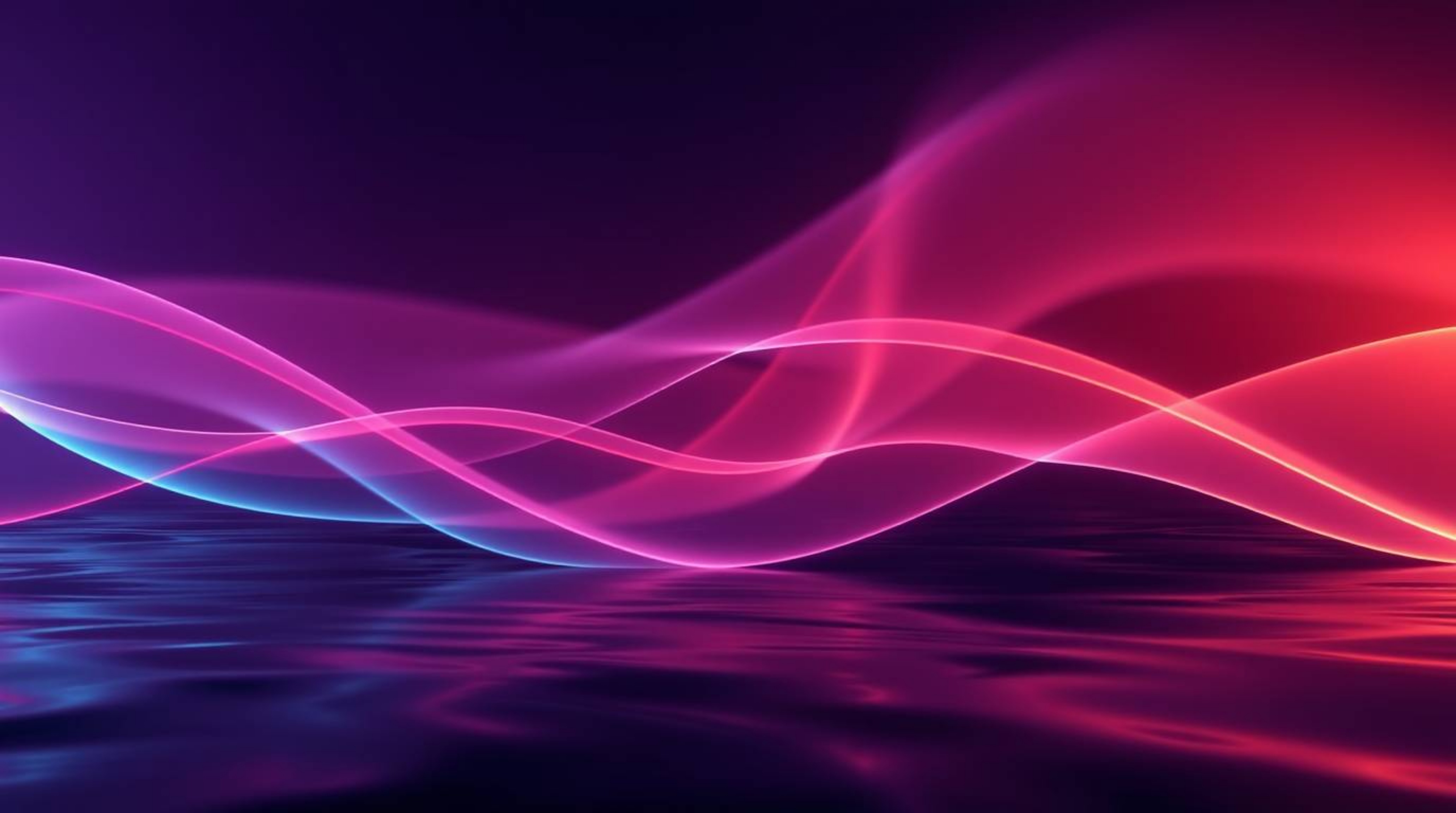 Explore a captivating digital art photograph simulating a long exposure, featuring mesmerizing neon gradient textures gracefu