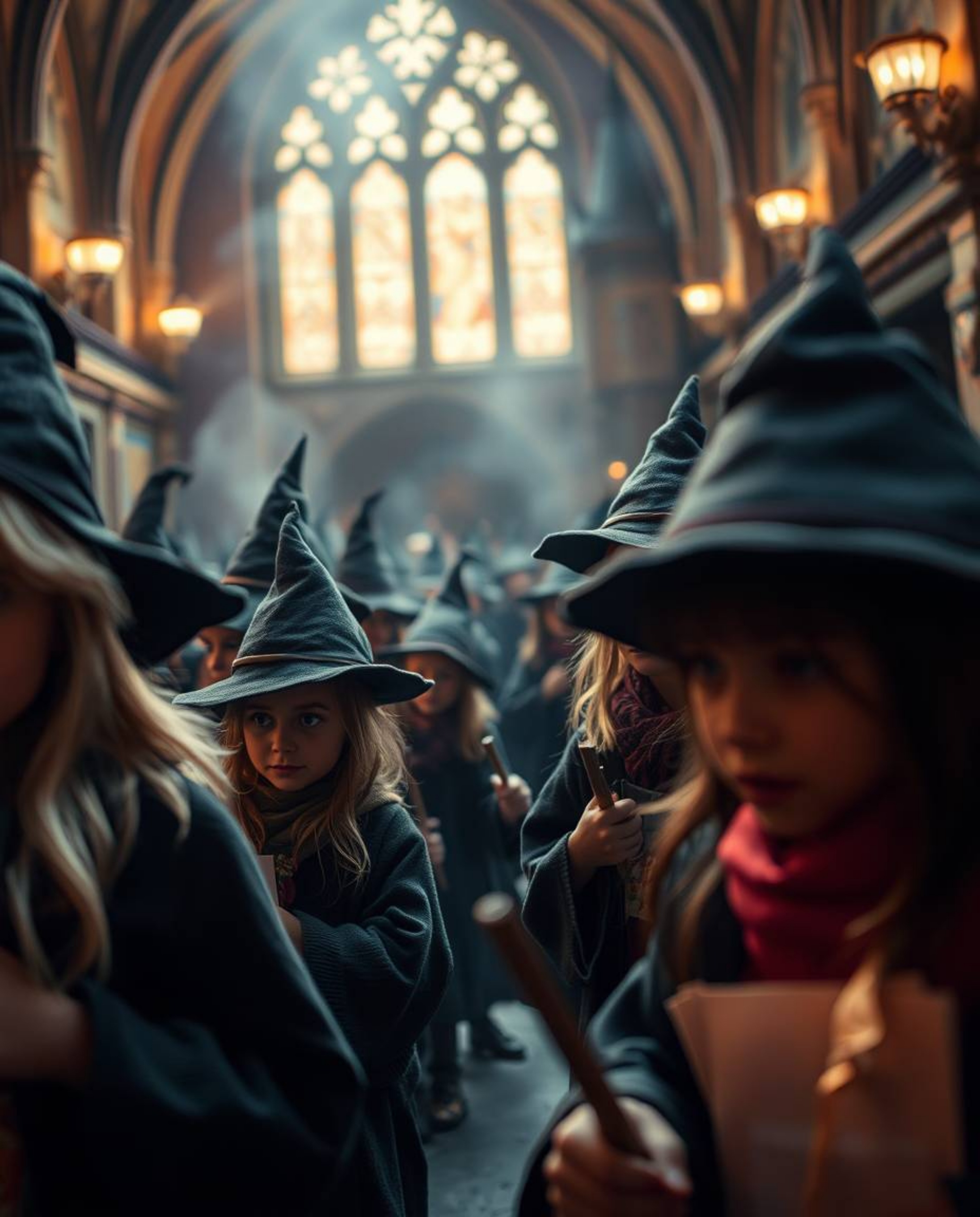 Explore a magical school filled with young wizards through extreme macro close-up photography. This fine art piece exhibits i